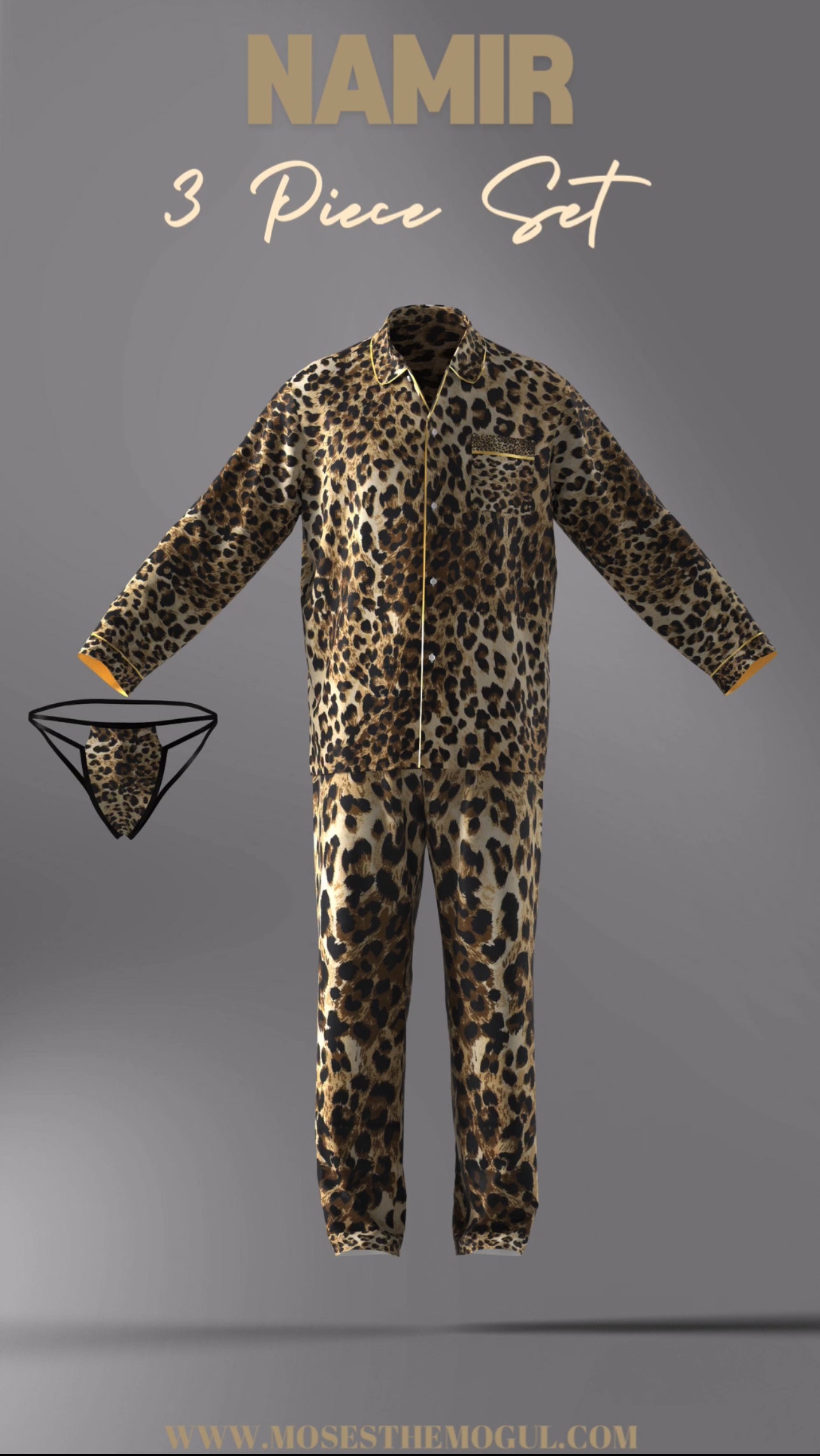 The Leopard Den (Jockstrap + PJ Set)